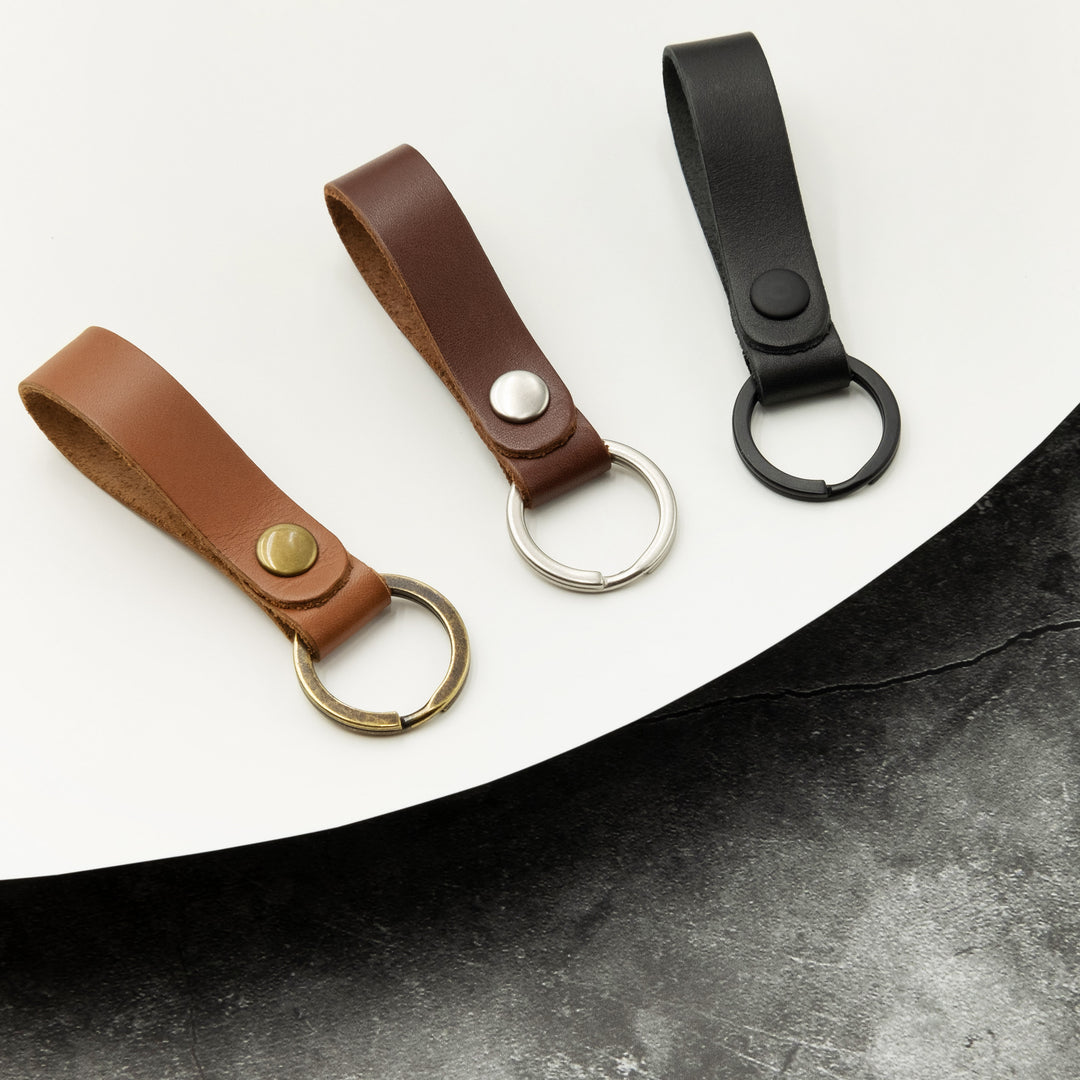 Leather keychains