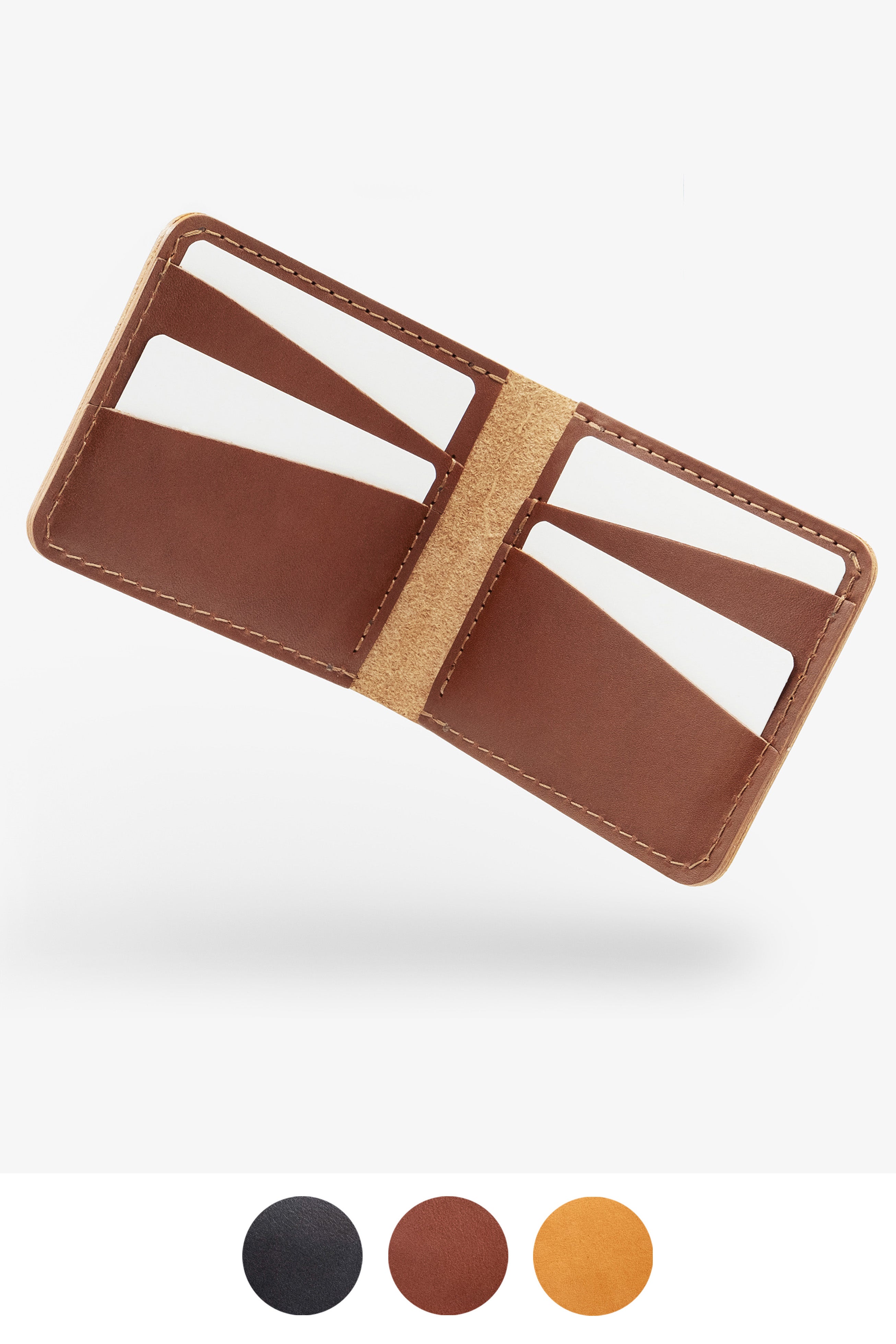 Bifold leather wallet | Horizontal Wallet