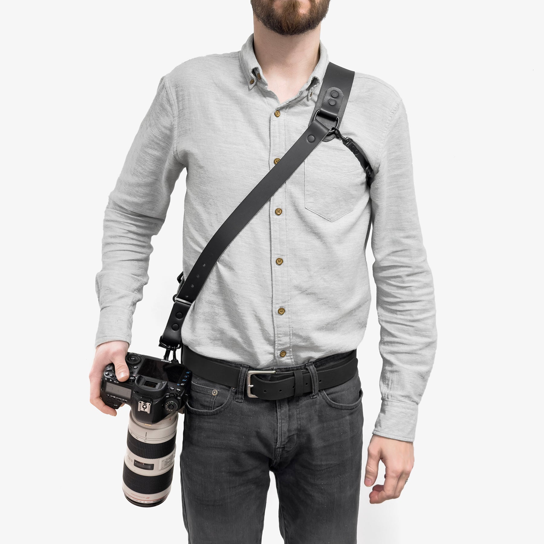 Shoulder camera strap (model F16) – Fab'